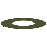 vidaXL Pot de Fleur en Plastique Vert olive Plastique Grand Pot Rond