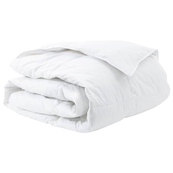 vidaXL Duvet d'hiver Blanc 200 x 200 cm Plume