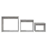 vidaXL Tables gigognes 3 Pièces Gris béton Aggloméré