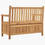 vidaXL Banc de Rangement de Jardin Marron 114 x 60 x 90 cm