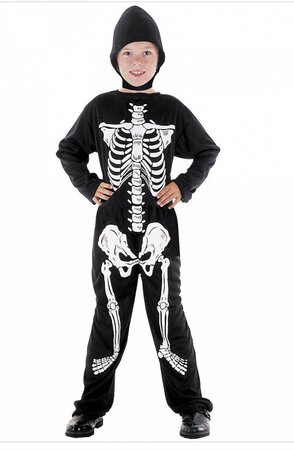 Costume halloween squelette 7/9 ans