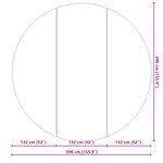 vidaXL Tapis de piscine noir Ø 396 cm  en tissu non tissé  rond.