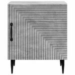 vidaXL Cabinet de chevet 2 Pièces Gris béton 43 x 34 5 x 50 cm