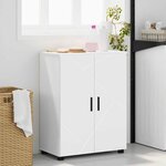 vidaXL Cabinet de salle de bain avec stockage Blanc 60 x 35 x 80 cm