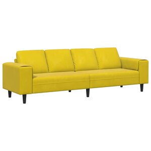 vidaXL Canapé de salon Jaune 250 x 77 x 76 cm