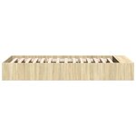 vidaXL Cadre de lit sans matelas chêne sonoma 90x200 cm