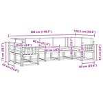 vidaXL Ensemble de canapés d'extérieur 7 pc Blanc et Beige