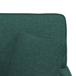 vidaXL Chaise lounge avec jupe Vert foncé 91 x 157 x 91 cm tissu