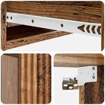 vidaXL Table d'appoint murale Bois ancien 59 x 34 5 x 17 cm