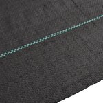 vidaXL Membrane anti-mauvaises herbes noir 2x100 m PP