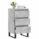 vidaXL Buffet gris béton 40x35x70 cm bois d'ingénierie