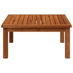 vidaXL Table de salon de jardin 63x63x30 cm Bois solide d'acacia
