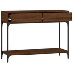 vidaXL Table console chêne marron 100x34 5x75 cm bois d'ingénierie