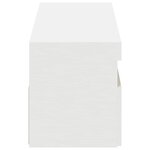 vidaXL Meubles TV avec lumières LED 2 Pièces Blanc 60x35x40 cm