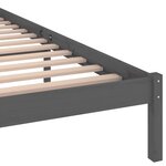 vidaXL Cadre de lit sans matelas bois massif de pin 200x200 cm gris