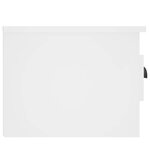 vidaXL Table de chevet murale blanc 41 5x36x28 cm