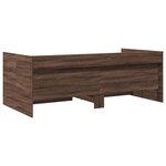 vidaXL Lit de jour et tiroirs chêne marron 100x200cm bois d'ingénierie