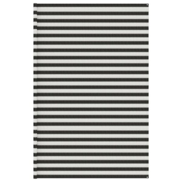vidaXL Tapis de tente anthracite et blanc 400x800 cm PEHD