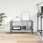 vidaXL Étagère Gris Sonoma 82 x 32 x 47 cm Bois d'ingénierie