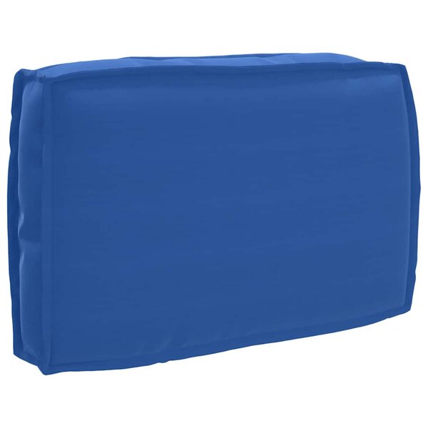 vidaXL Coussin pour dossier de palette Bleu royal 60 x 40 x 12 cm