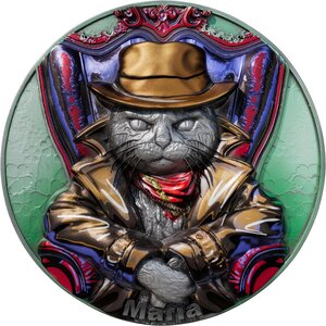 Pièce de monnaie en Argent 2000 Francs g 62.2 (2 oz) Millésime 2025 Meow MAFIA