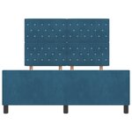 Lit vidaXL Bleu foncé 140x190 cm Velours
