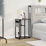 vidaXL Table de chevet Sonoma gris 41.5 x 26 x 60.5 cm