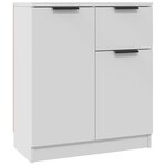 vidaXL Buffets 2 Pièces blanc 60x30x70 cm Bois d'ingénierie
