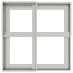 vidaXL Cache-pot de jardin Argent 80 x 80 x 60 cm Acier galvanisé