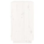 vidaXL Buffet Blanc 100x40x75 cm Bois massif de pin