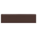 vidaXL Abri de jardin Marron foncé 192x855x223 cm Acier galvanisé