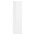 vidaXL Étagère murale Blanc brillant 75x16x55 cm Bois d'ingénierie
