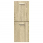vidaXL Ensemble de meubles de salle de bain 4 Pièces chêne sonoma
