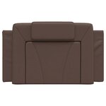 vidaXL Coussin de tête de lit Viana marron 80 cm similicuir