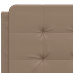vidaXL Cadre de lit sans matelas cappuccino 120x200 cm similicuir