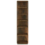 vidaXL Étagères à chaussures 2 Pièces Chêne fumé 27 5x27x102 cm