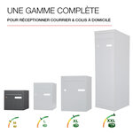 Boîte aux lettres 2 portes  cubysm  gris anthracite ral 7016m