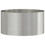 vidaXL Cache-pot de jardin Argent 40 x 40 x 20 cm Acier inoxydable