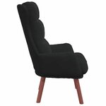 vidaXL Fauteuil relaxant Noir 69 x 74 x 93 cm Velours