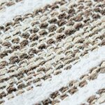 Tapis Terra - 160 x 230 cm - Lignes sable et blanc