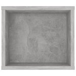 vidaXL Meuble TV suspendu Gris béton 100x30x26 5 cm Aggloméré