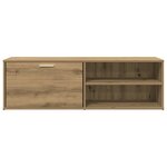 vidaXL Meuble TV chêne artisanal 120x34x37 cm bois d'ingénierie