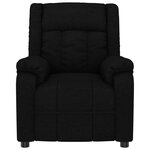 vidaXL Fauteuil inclinable Noir Tissu