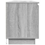 vidaXL Meuble TV avec LED Sonoma gris 180 x 38 x 49 cm