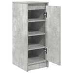vidaXL Armoire à chaussures gris béton 29 5x34x76 cm bois d'ingénierie