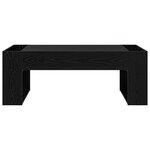 vidaXL Table basse Chêne noir 110 x 50 x 41 cm Bois d'ingénierie