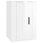 vidaXL Ensemble de meubles TV 5 Pièces Blanc brillant Bois d'ingénierie