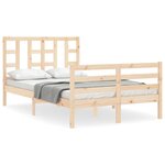 vidaXL Cadre de lit sans matelas bois de pin massif