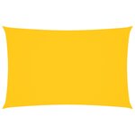 vidaXL Voile de parasol tissu oxford rectangulaire 2x4 5 m jaune