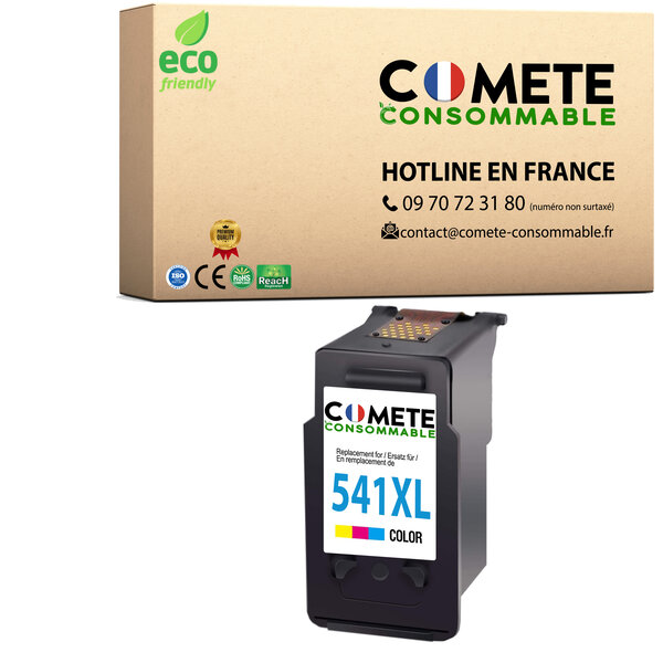 COMETE, Entreprise française - 541XL - 1 Cartouche d'Encre Compatible avec Canon CL-541 XL / CL541 XL - pour Imprimante CANON 541 PIXMA G2150 MG3150 MG3550 MG4150 (Couleur)-livraison Gratuite